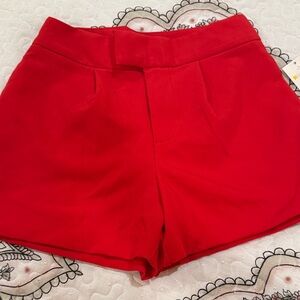 a new day Bright Red High-Waist Tailored Shorts